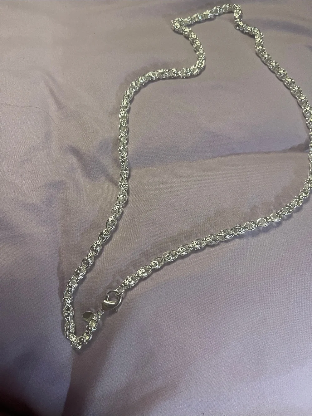 New Sterling Silver Rope Chain Necklace - 24”